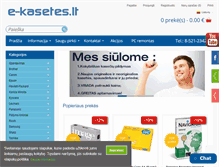 Tablet Screenshot of e-kasetes.lt